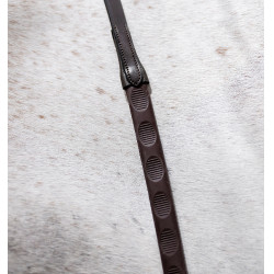 Rênes Horseware grip pouce caoutchouc Marron