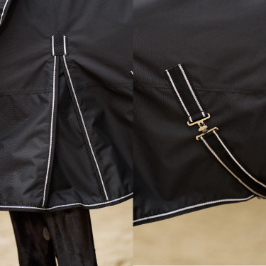 Couverture de paddock Imperial Riding Basic avec couvre-cou amovible 200gr Noir