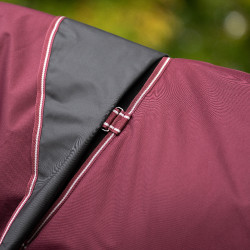 Couverture de paddock Imperial Riding Basic avec couvre-cou amovible 300gr Rouge profond