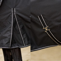 Couverture de paddock Imperial Riding Basic avec couvre-cou amovible 400gr Noir
