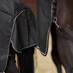 Couverture de paddock Imperial Riding Basic avec couvre-cou amovible 400gr Noir Couverture de paddock Imperial Riding Basic avec couvre-cou amovible 400gr Noir