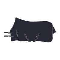 Couverture de paddock Imperial Riding Basic sans couvre-cou Fleece Marine Bleu marine
