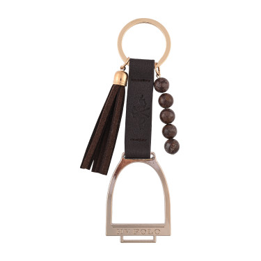Porte-clés HV Polo Rubia étriers Bois Beige Porte-clés HV Polo Rubia étriers Bois Beige