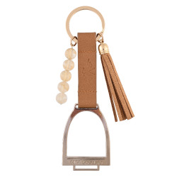 Porte-clés HV Polo Rubia étriers Cuir Noir