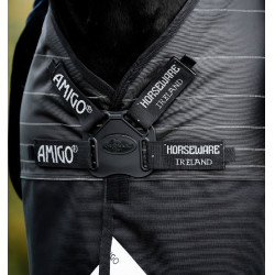 Couverture Horseware Amigo 1200D FieldSafe Reflectech Plus Turnout 250g Noir / noir réfléchissant Couverture Horseware Amigo 1200D FieldSafe Reflectech Plus Turnout 250g Noir / noir réfléchissant
