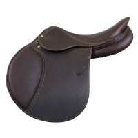 Selle mixte Eric Thomas Élite grainée Havane Marron Selle mixte Eric Thomas Élite grainée Havane Marron