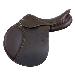 Selle mixte Eric Thomas Élite grainée Havane Marron Selle mixte Eric Thomas Élite grainée Havane Marron