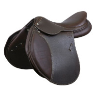 Selle mixte Eric Thomas Élite grainée Havane Marron Selle mixte Eric Thomas Élite grainée Havane Marron