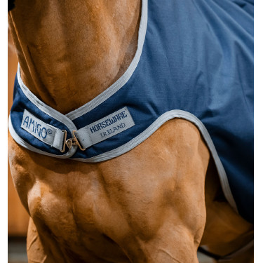 Couverture de marcheur Horseware Amigo Ripstop 900D 100g Marine / gris titanium Bleu marine