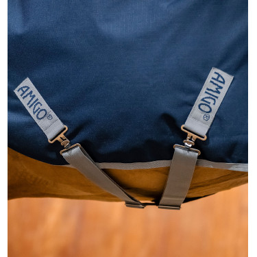 Couverture de marcheur Horseware Amigo Ripstop 900D 100g Marine / gris titanium Bleu marine