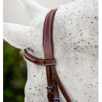 Bridon poney Horseware Cavesson Hunter avec rênes Marron