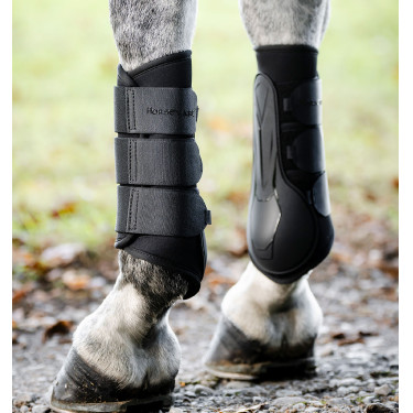 Guêtres de dressage Horseware® Classic Noir / noir Guêtres de dressage Horseware® Classic Noir / noir