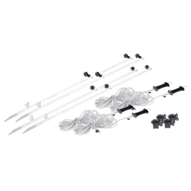 Kit clôture Paddock démontable 7 x 7 m