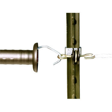 Isolateur double ancrage T-post AKO par 4 Isolateur double ancrage T-post AKO par 4