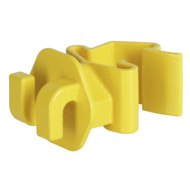 Isolateur pour cordelette T-Post AKO par 25 Jaune Isolateur pour cordelette T-Post AKO par 25 Jaune