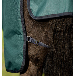 Couverture Horseware Amigo Ripstop 900D Plus Poney Turnout 0g Vert dynastie / marine / argent