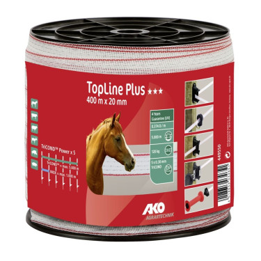 Ruban blanc / rouge TopLine Plus AKO Ruban blanc / rouge TopLine Plus AKO