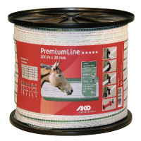 Ruban de clôture PremiumLine AKO 200m - Conductivité et résistance garanties