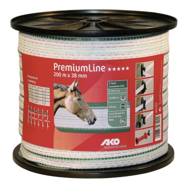 Ruban de clôture PremiumLine AKO 200 m Ruban de clôture PremiumLine AKO 200 m