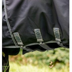 Couverture Horseware Rambo Optimo Bundle 0g + Liner 200g 1000D Marine / orage / gris argent Bleu marine