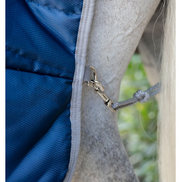 Couverture Horseware Amigo Diamond Insulator 100g 210D Marine / gris titanium Bleu marine