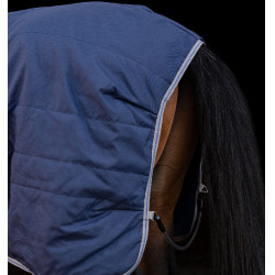 Couverture d'écurie Horseware Rhino Original Vari-Layer 250g Noir / gris titane / bleu classique