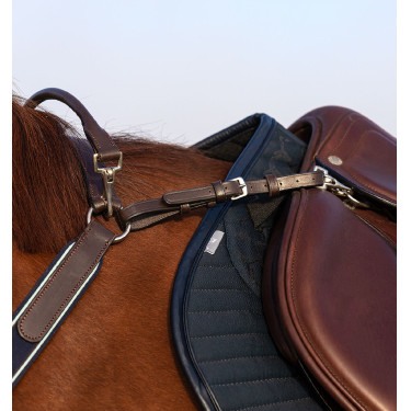 Collier de chasse Horseware Micklem avec martingale Marron