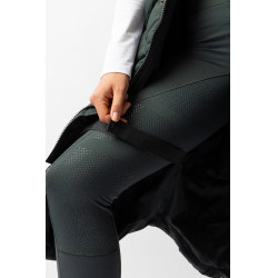 Doudoune longue sans manches rembourrée Gem B Vertigo Vert scarabé