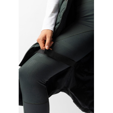 Doudoune longue sans manches rembourrée Gem B Vertigo Vert scarabé