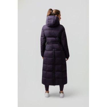 Manteau long Paloma matelassé femme Horze Morelle noire