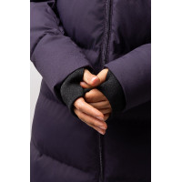 Manteau long Paloma matelassé femme Horze Noir caviar