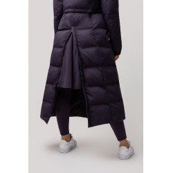 Manteau long Paloma matelassé femme Horze Morelle noire