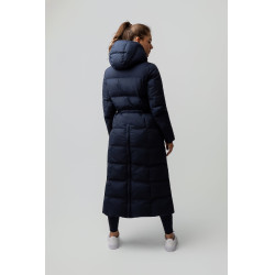 Manteau long Paloma matelassé femme Horze Myrtille Gris