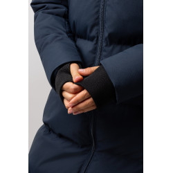 Manteau long Paloma matelassé femme Horze Myrtille Gris