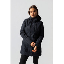 Veste chauffante longue Jadine Horze hiver Marine Bleu marine