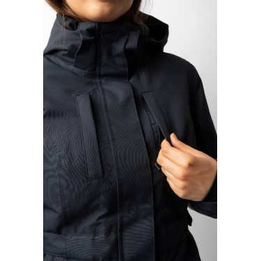 Veste chauffante longue Jadine Horze hiver Marine Bleu marine