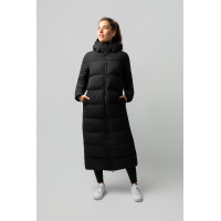 Manteau long Paloma matelassé femme Horze Noir caviar Manteau long Paloma matelassé femme Horze Noir caviar