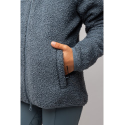 Veste en polaire hybride Misha enfant Temps orageux Gris