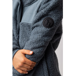 Veste en polaire hybride Misha enfant Temps orageux Gris