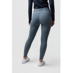 Pantalon d'équitation thermique Horze Grand Prix Pro grip intégral femme Temps orageux Gris