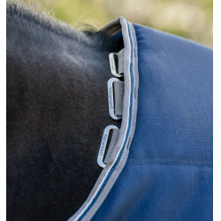 Couverture d'écurie Horseware Rambo® Optimo 400g Marine / orage / gris argent Bleu marine