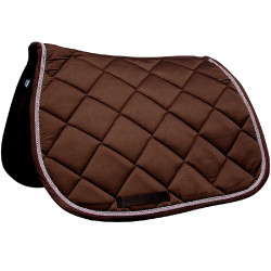 Tapis Palm Beach Obstacle Privilege Equitation Chocolat / argent / rose Marron