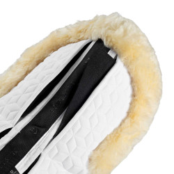 Amortisseur Equestro en élasthanne avec poches et doublure en peau de mouton Blanc / naturel Amortisseur Equestro en élasthanne avec poches et doublure en peau de mouton Blanc / naturel