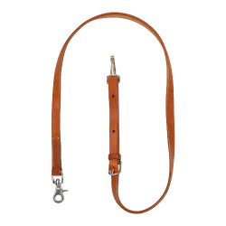 Attache en cuir gras western Pool’s Huile clair Marron