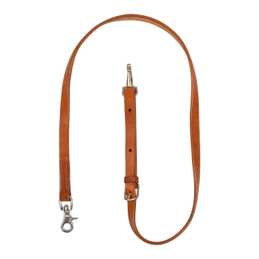 Attache en cuir gras western Pool’s Huile clair Marron