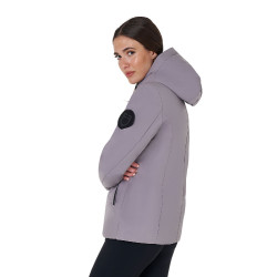 Blouson Equestro femme déperlante et coupe-vent Gris givré Blouson Equestro femme déperlante et coupe-vent Gris givré