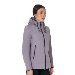 Blouson Equestro femme déperlante et coupe-vent Gris givré Blouson Equestro femme déperlante et coupe-vent Gris givré