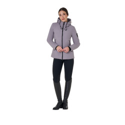 Blouson Equestro femme déperlante et coupe-vent Gris givré Blouson Equestro femme déperlante et coupe-vent Gris givré