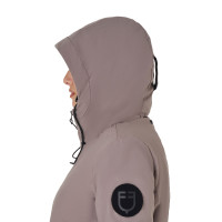 Blouson Equestro femme déperlante et coupe-vent Brindle Marron