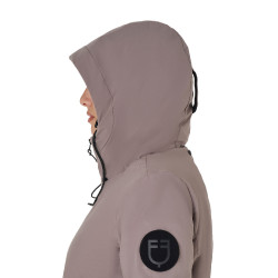 Blouson Equestro femme déperlante et coupe-vent Brindle Marron